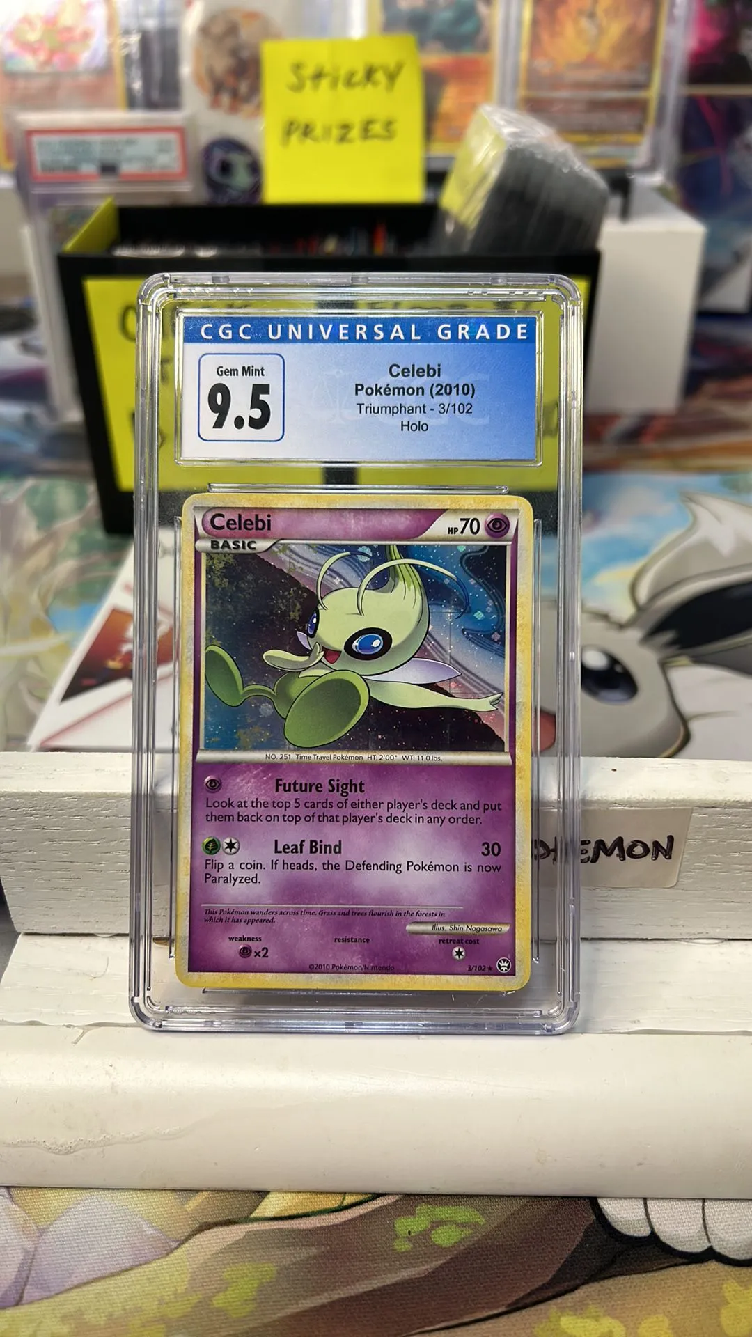 Product image for 2010 Triumphant Celebi Holo CGC 9.5