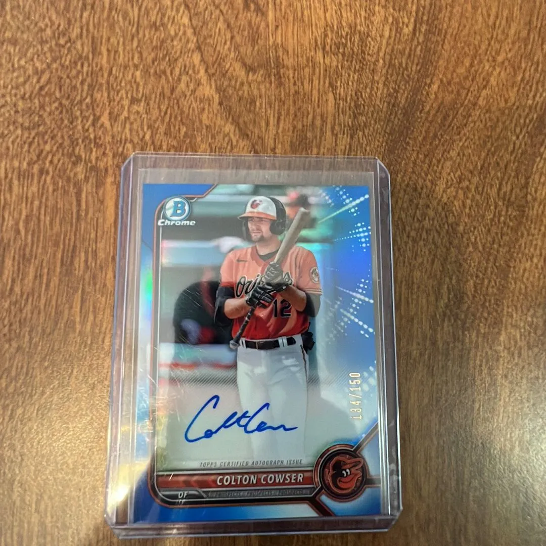 Product image for Colton Cowser Bowman Chrome Blue #150 Auto
