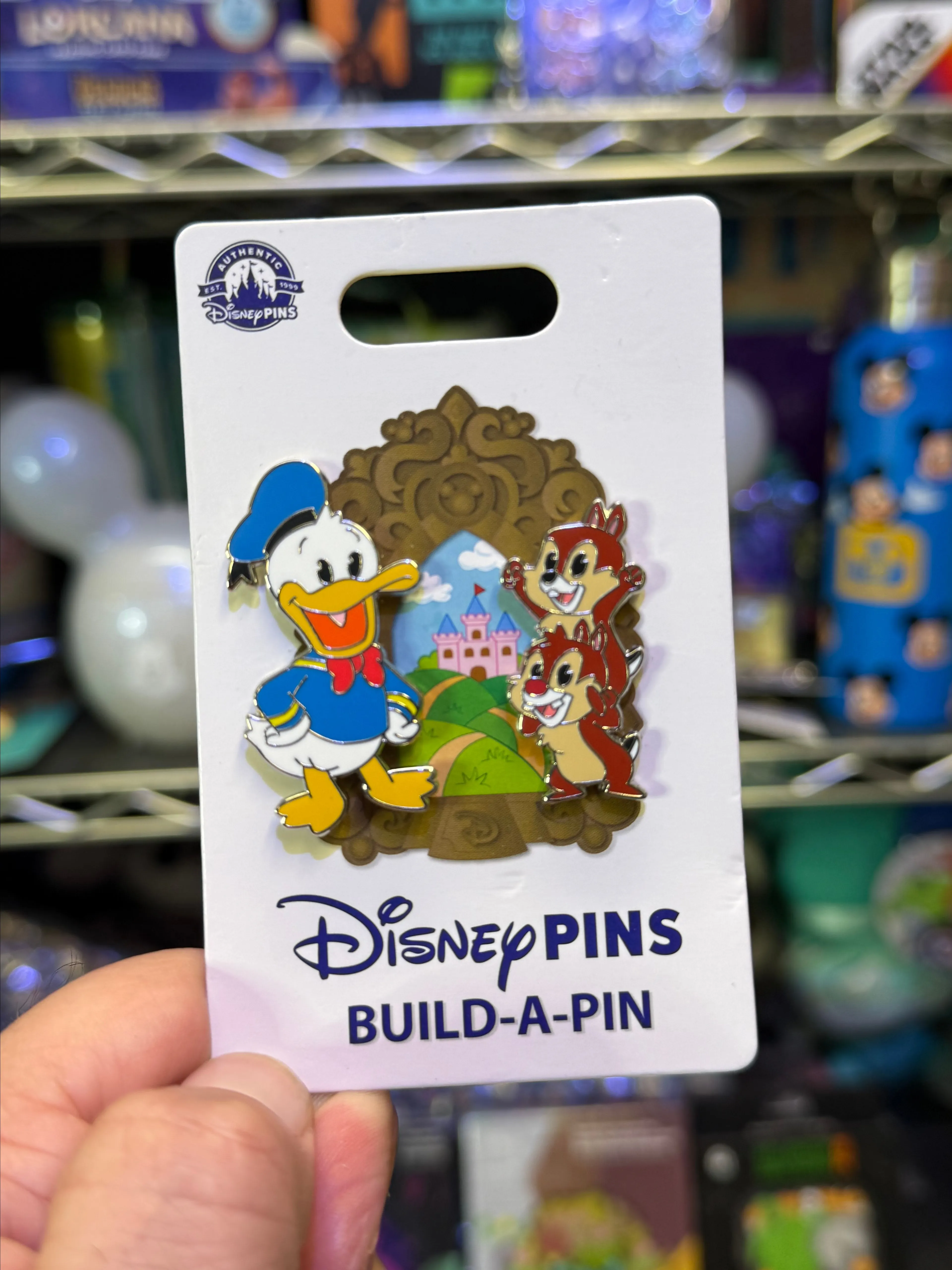 Product image for B. NEW ARRIVAL; Disney Pin Set - Donald Duck And Chip 'N Dale Build A Pin Set
