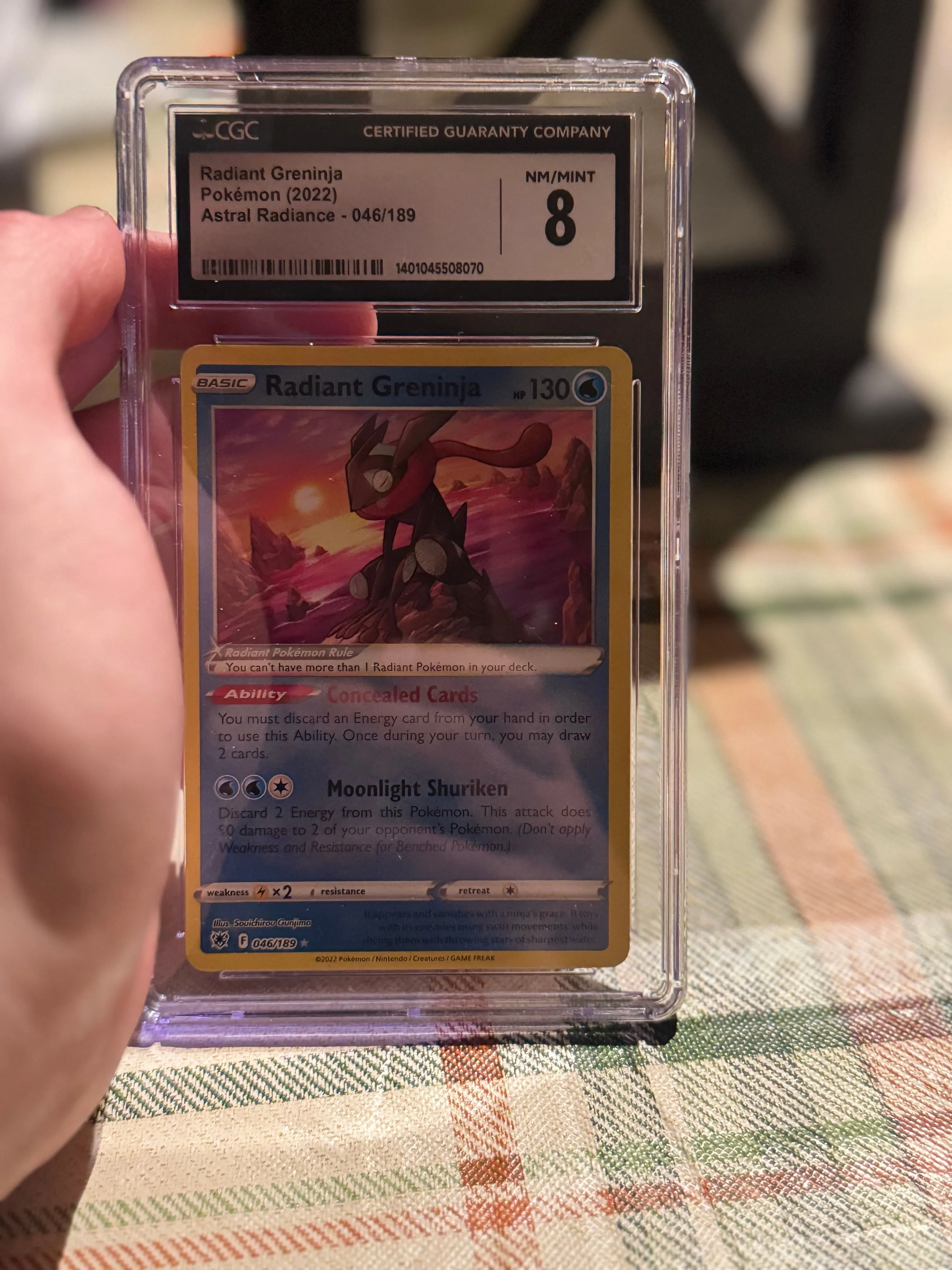 radiant greninja pokemon card Pokemon Card Radiant Greninja S12a 033/172 K Holo Rare MINT-NM Japanes main image 0