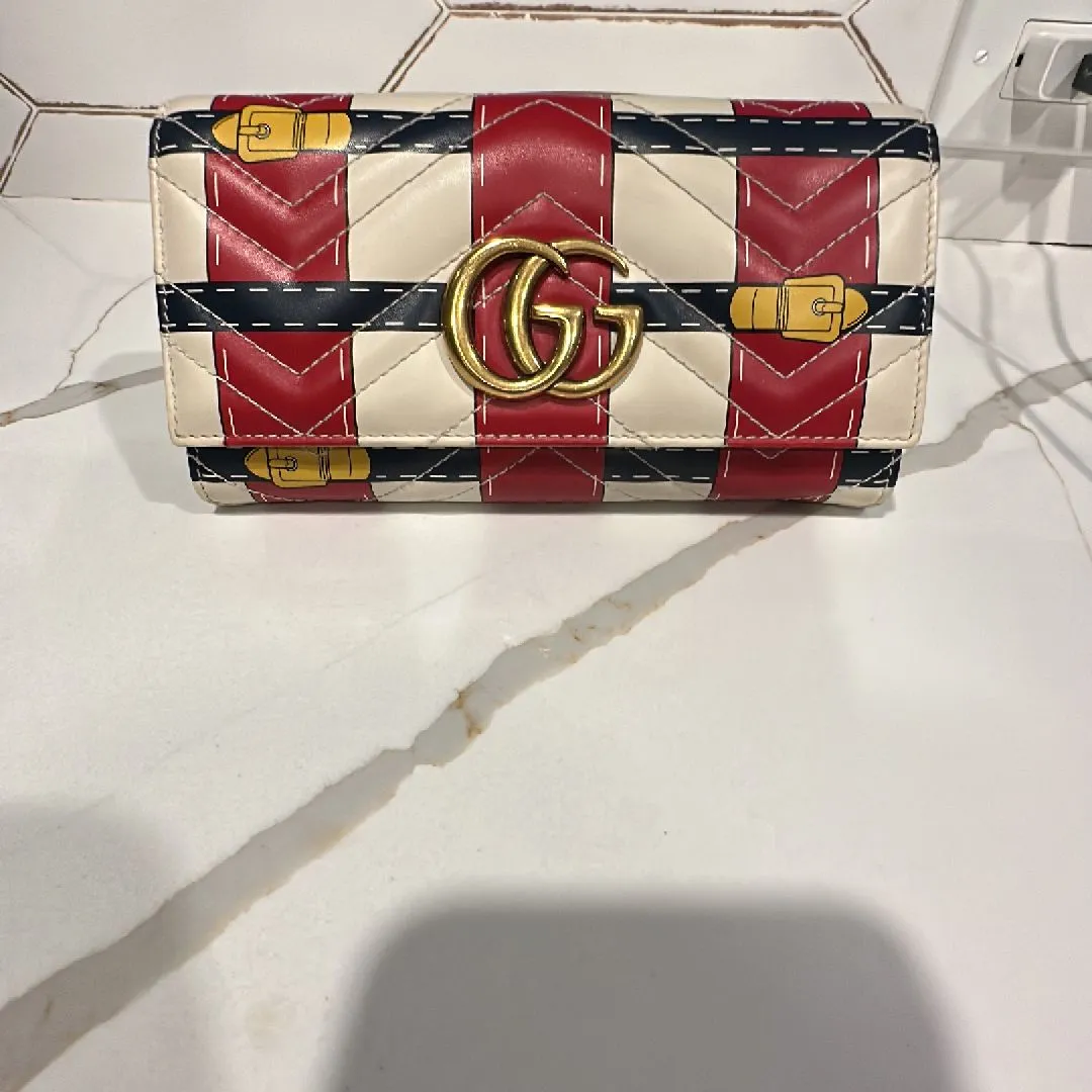 Product image for Rare Gucci Leather Marmot Wallet GG
