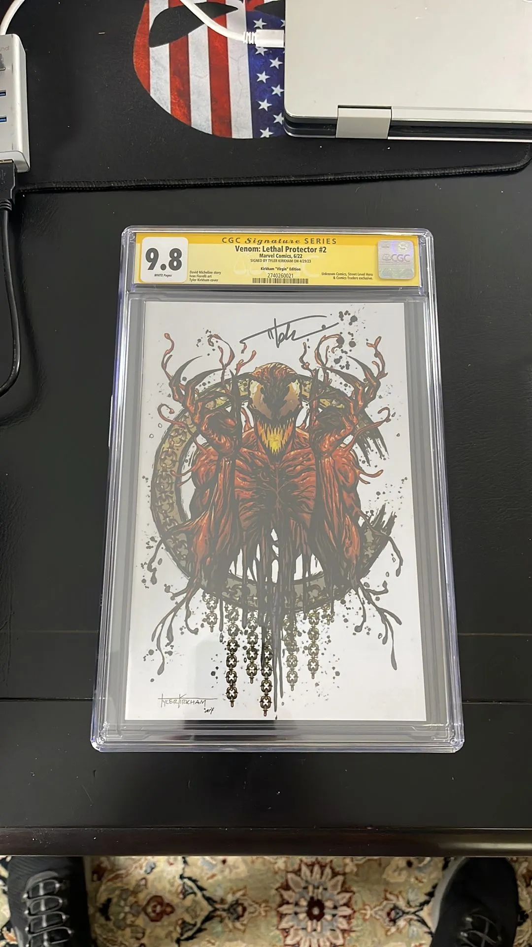 Product image for Venom: Lethal Protector 2 SIGNED Kirkham ""Virgin"" Edition CGC 9.8