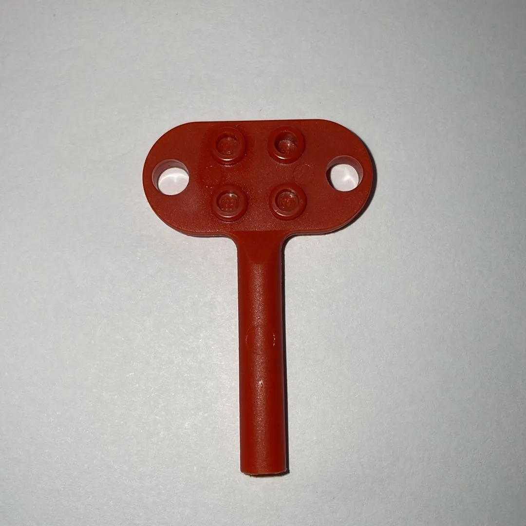 Product image for Lego Parts - Vintage (1980's) Red Windup / Turn Motor Key, Part #s 895, 890, 599