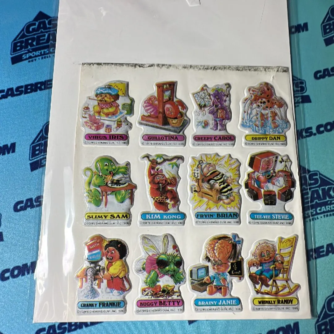 Product image for 1985 GARBAGE PAIL KIDS STICK-ON PICTURES PUFFY STICKERS IMPERIAL TOY