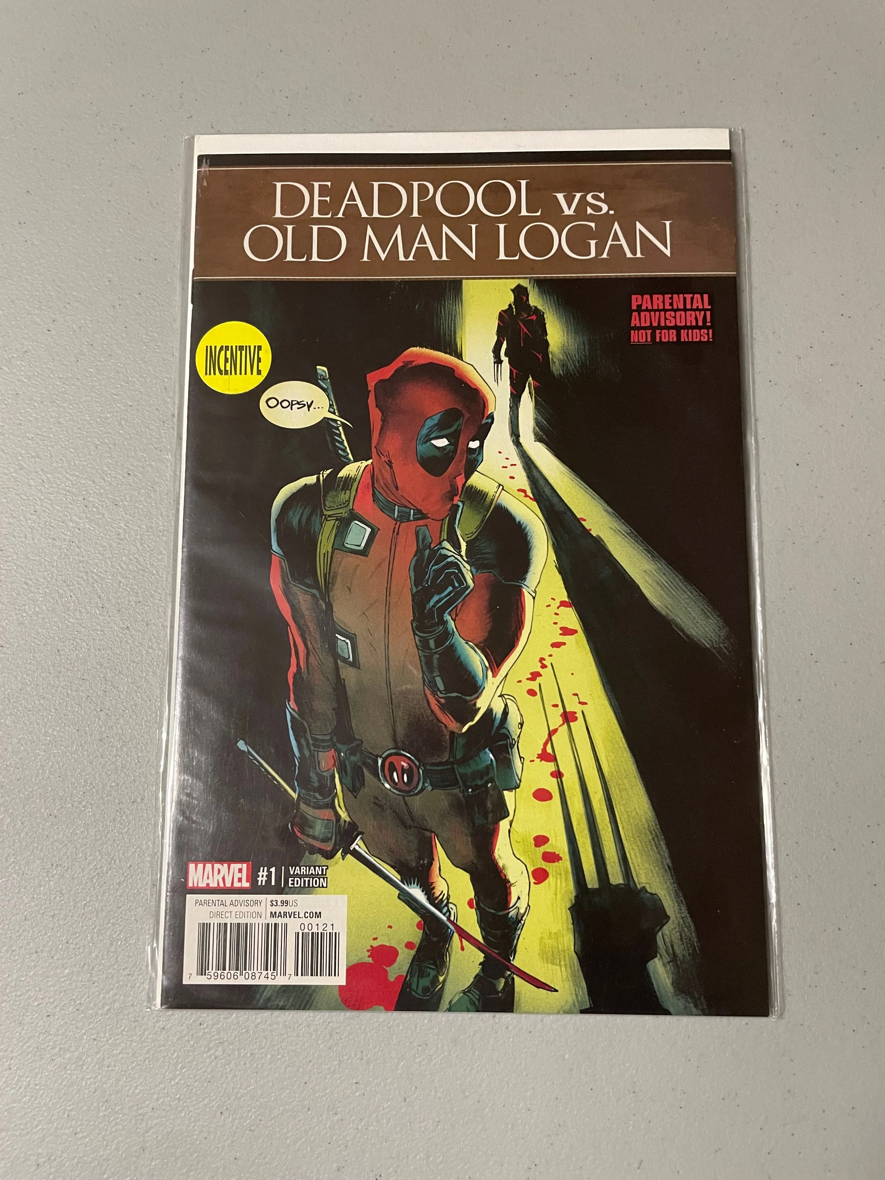 Product image for Deadpool vs Old Man Logan 1 1:25 variant
