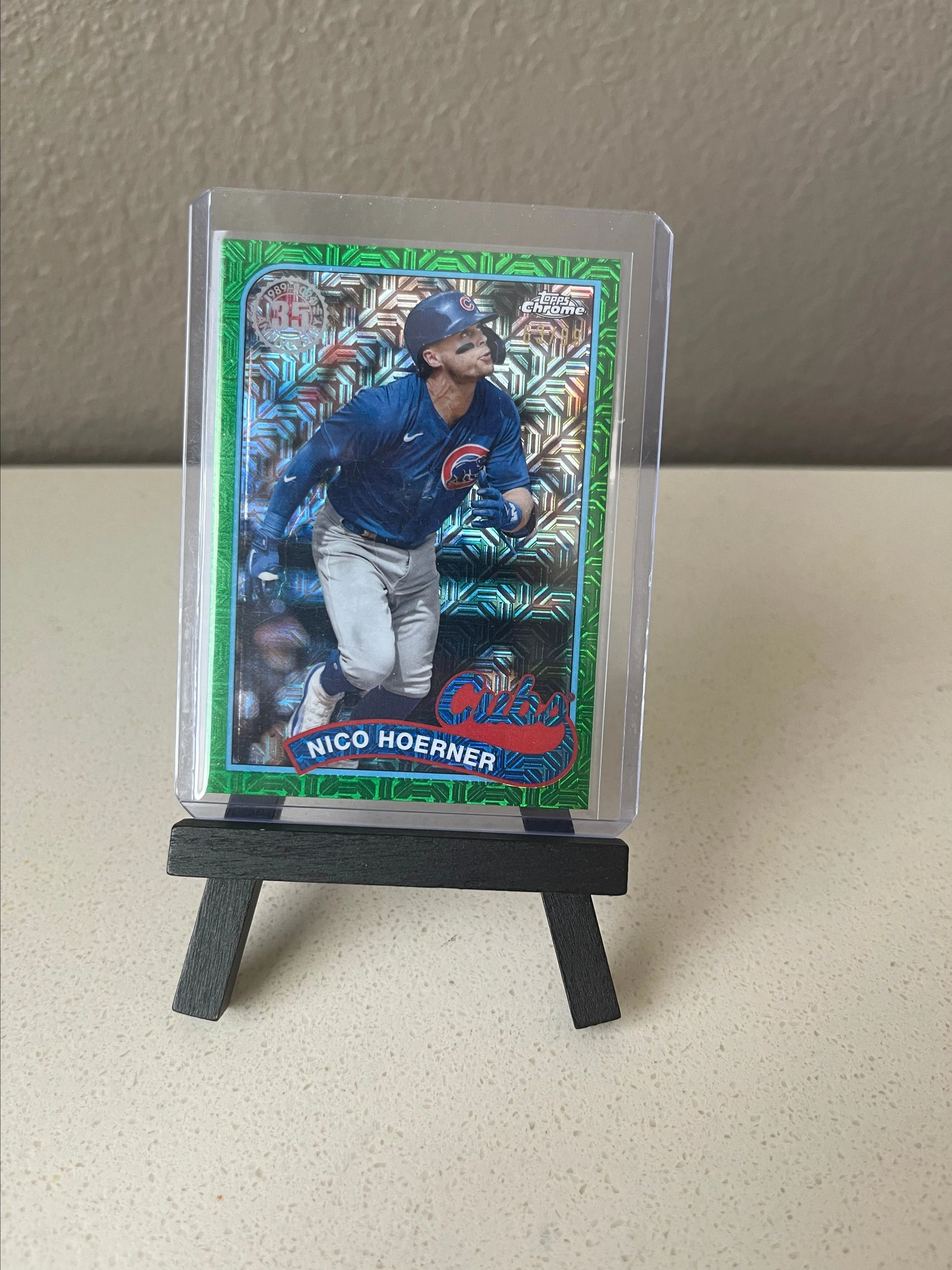 Product image for 2024 Topps Series 2 Silver Pack Mojo Nico Hoerner Green /99