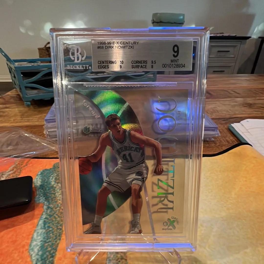 Product image for 1998 -99 Skybox EX Century DIRK NOWITZKI Rookie Card RC #68 Mavericks