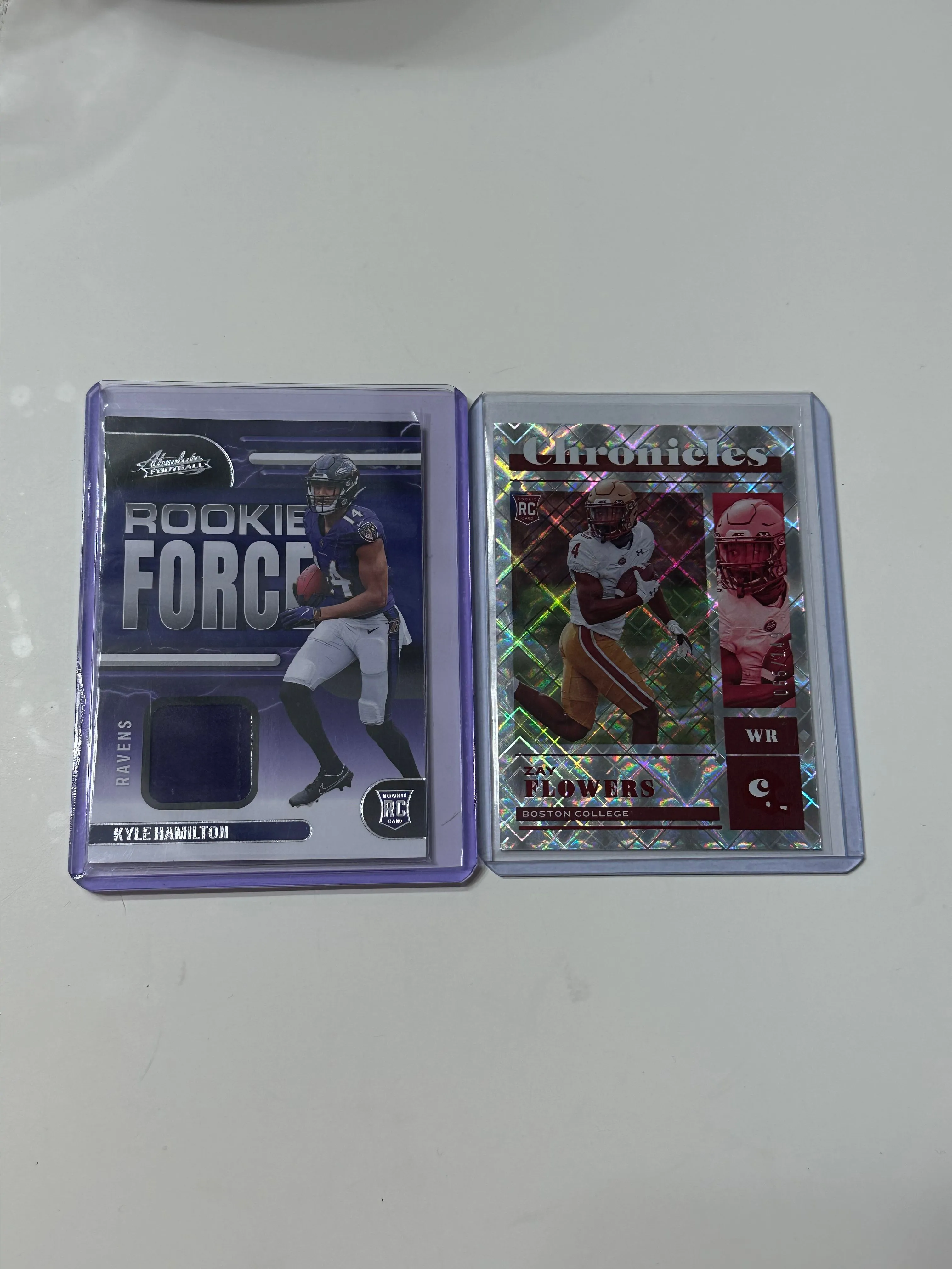 Product image for Zay Flowers Kyle Hamilton Jersey and Numbered RC Baltimore Ravens Rookies