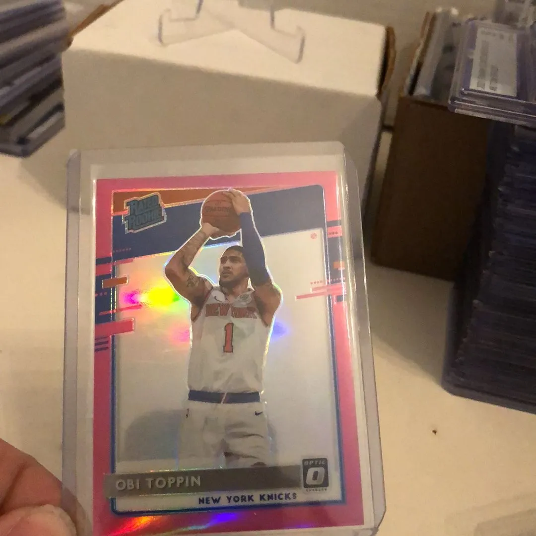 Product image for Obi Toppin 2020-21 Optic Pink Rated Rookie /25