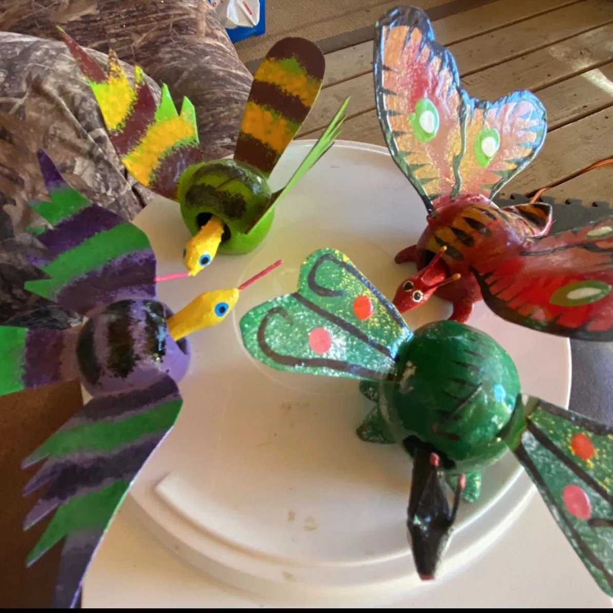 Product image for TONALA from Mexico. Hand painted.