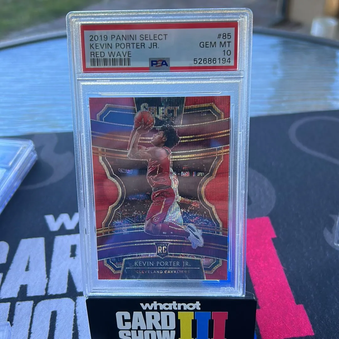 Product image for 2019 Panini Select Kevin Porter Jr. 85 Red Wave PSA GEM MT 10
