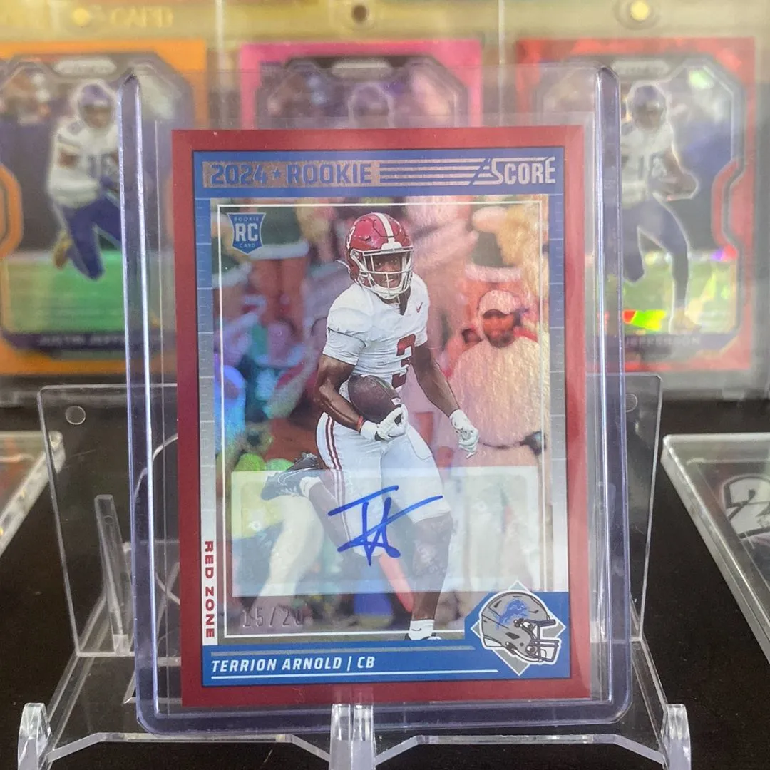 Product image for 2024 Panini Score - Terrion Arnold Rookie Auto /20