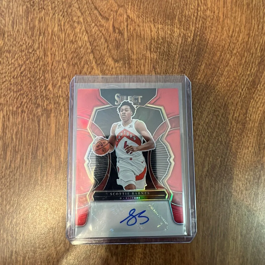 Product image for Scottie Barnes Select Autograph Red #99