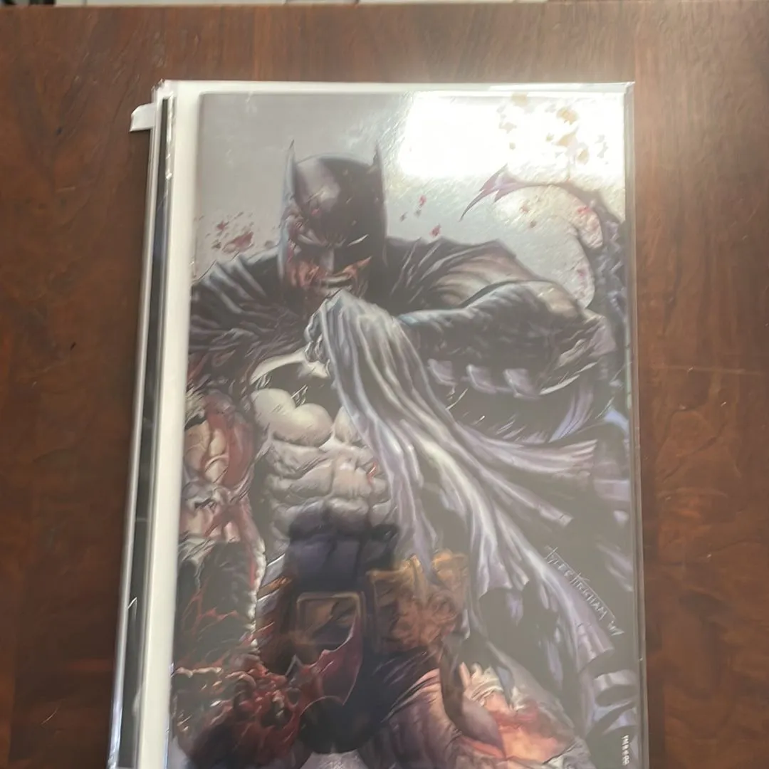Product image for Batman #136 SDCC 2023 FOIL Battle Damage Variant Tyler Kirkham DC Comic Book NM