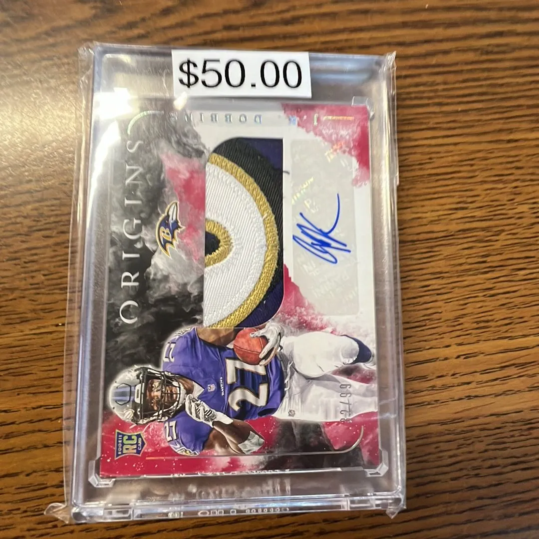 Product image for 2020 Panini Origins RPA JK Dobbins 32/99