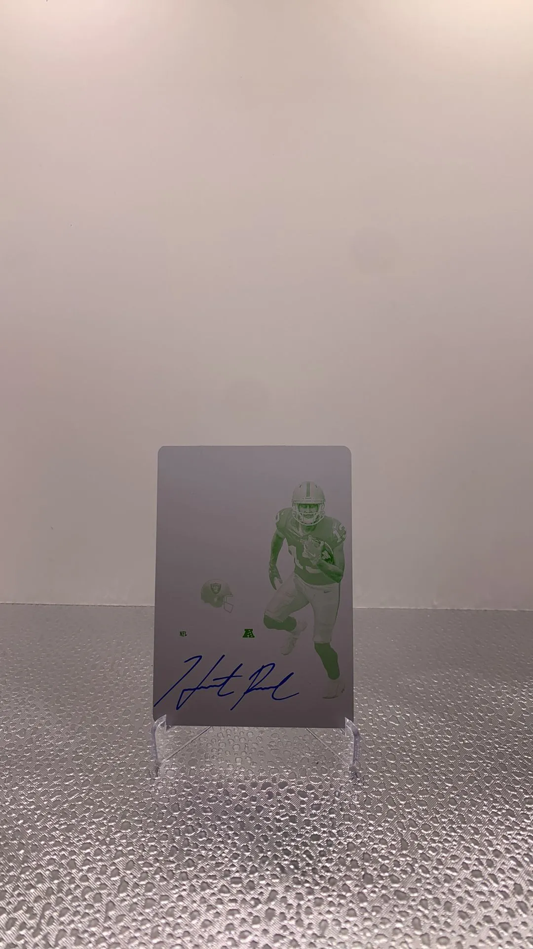 Product image for Hunter Renfrow 1/1 RC contenders printing plate