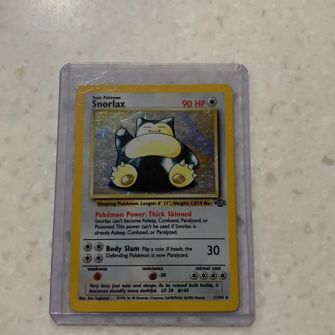 Product image for Snorlax Holo 1995 Pokémon 11/64