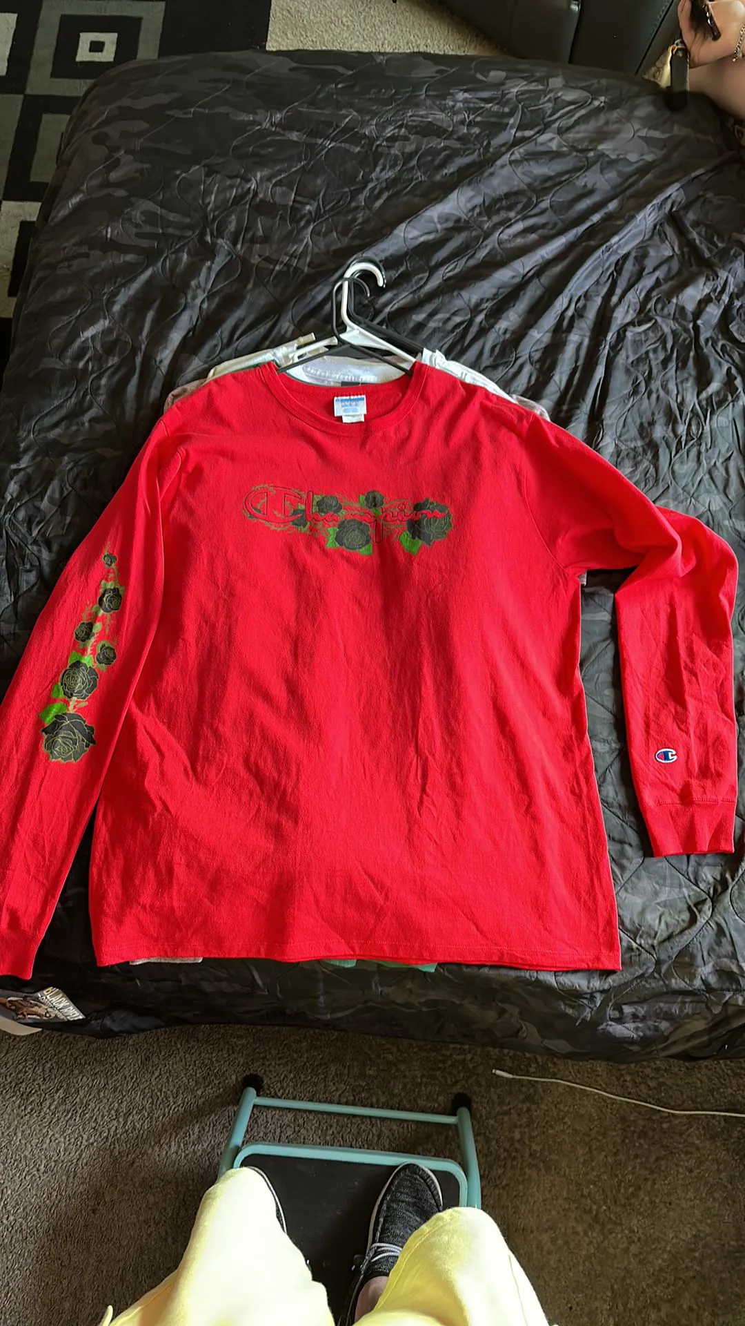 Product image for Champion Black Rose Long Sleeve Tee