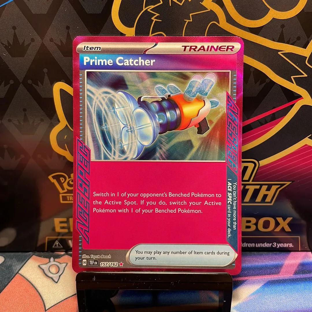 Prime Catcher Ace Spec 157/162 Temporal Forces Scarlet And Violet   Whatnot: Shop, Sell, Connect