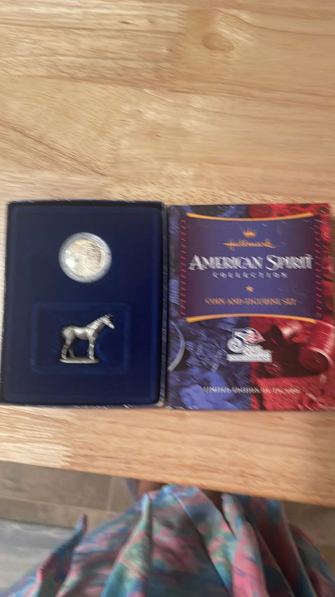 Product image for American spirit collection, coin, and figurine set