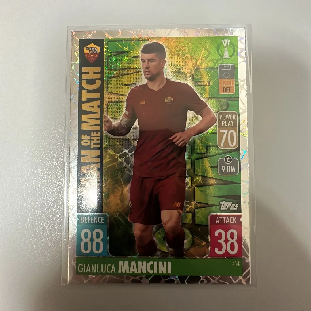 Product image for 2021-22 Topps Match Attax UCL Man of the Match Foil Gianluca Mancini #414