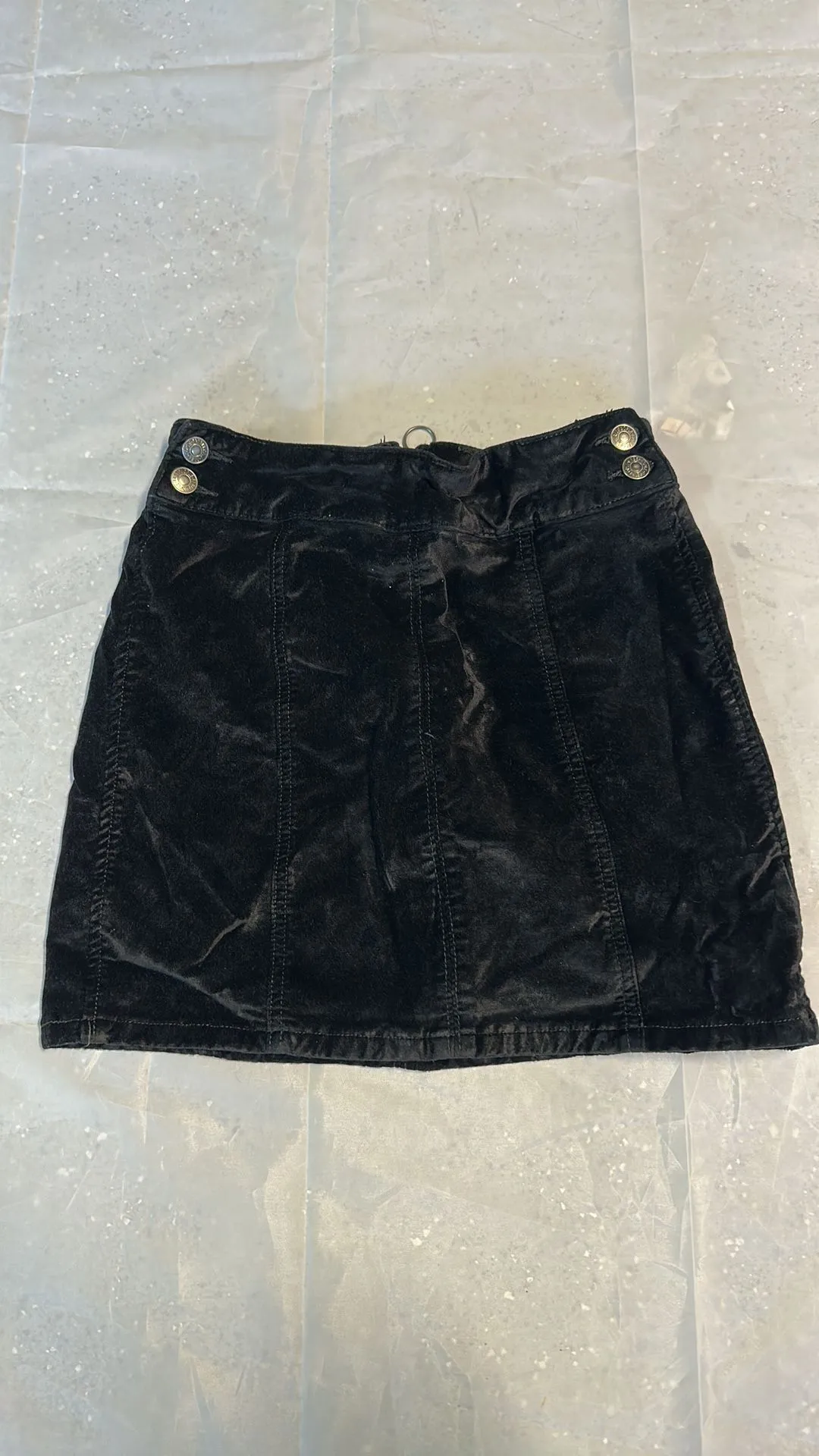 Product image for Free people black velvet skirt, size 26