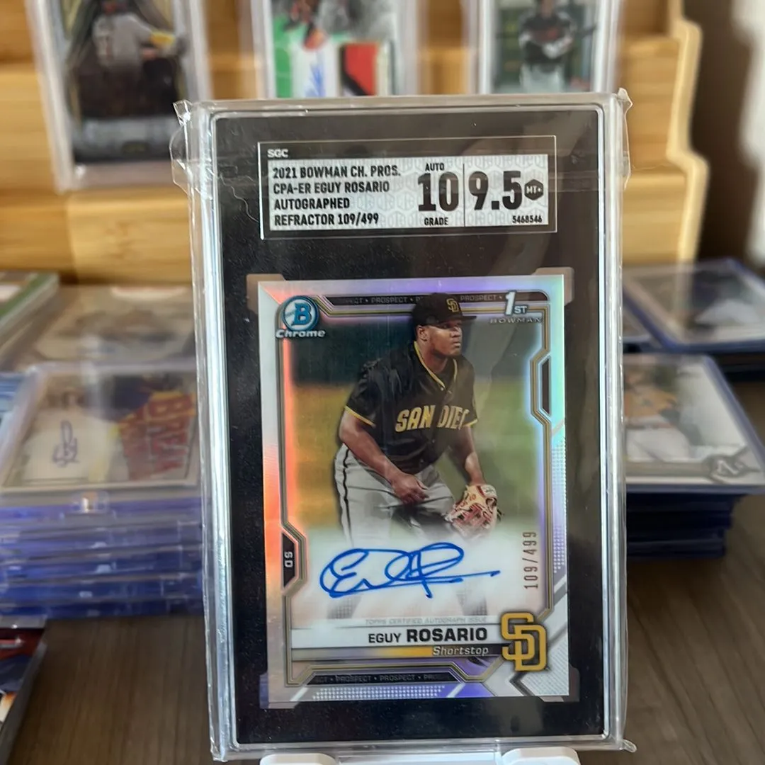 Product image for Eguy Rosario bowman chrome 1st auto /499