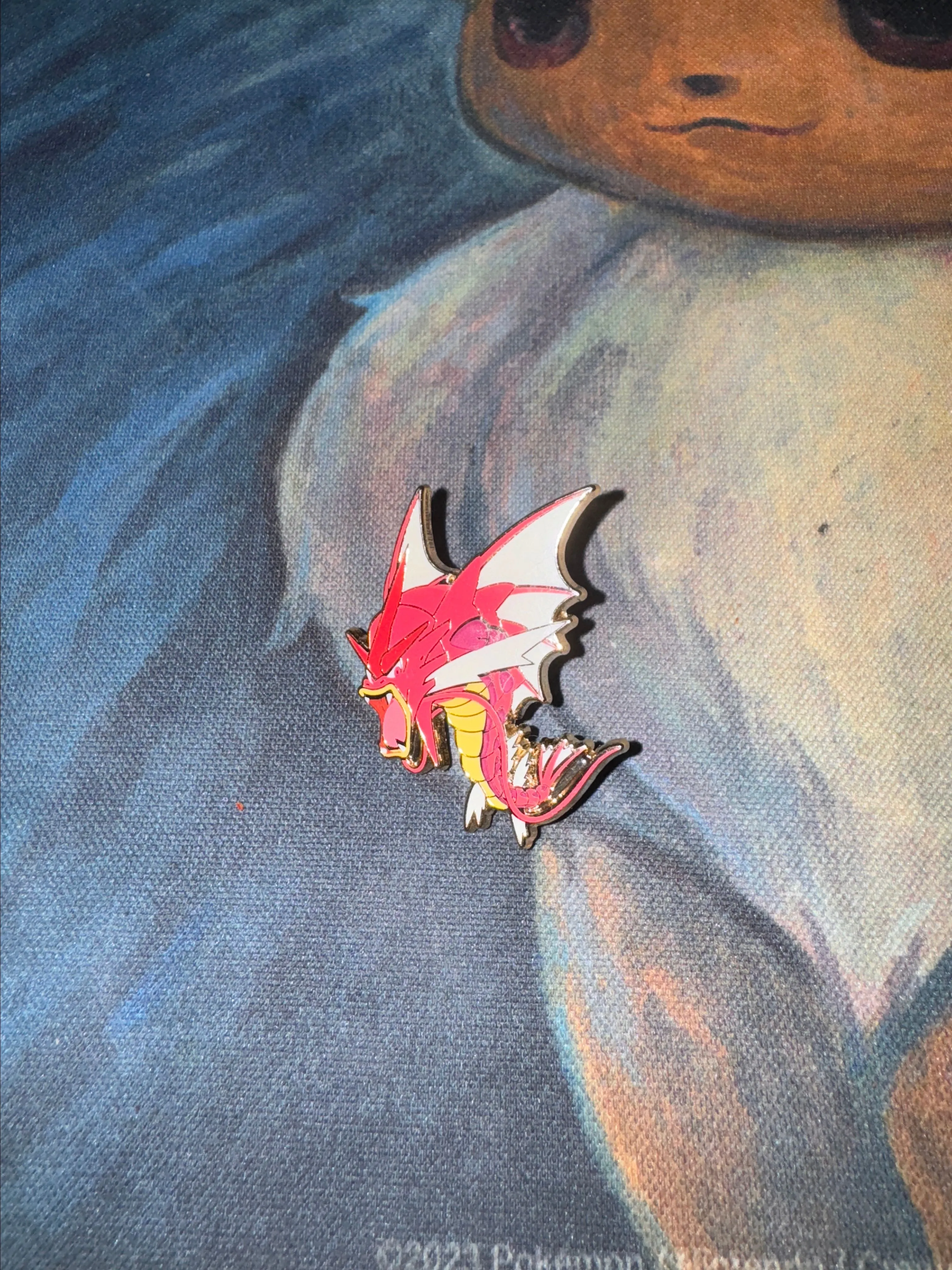 Product image for Official Pokémon TCG Shiny Mega Gyarados XY Breakpoint Collectors Enamel Pin