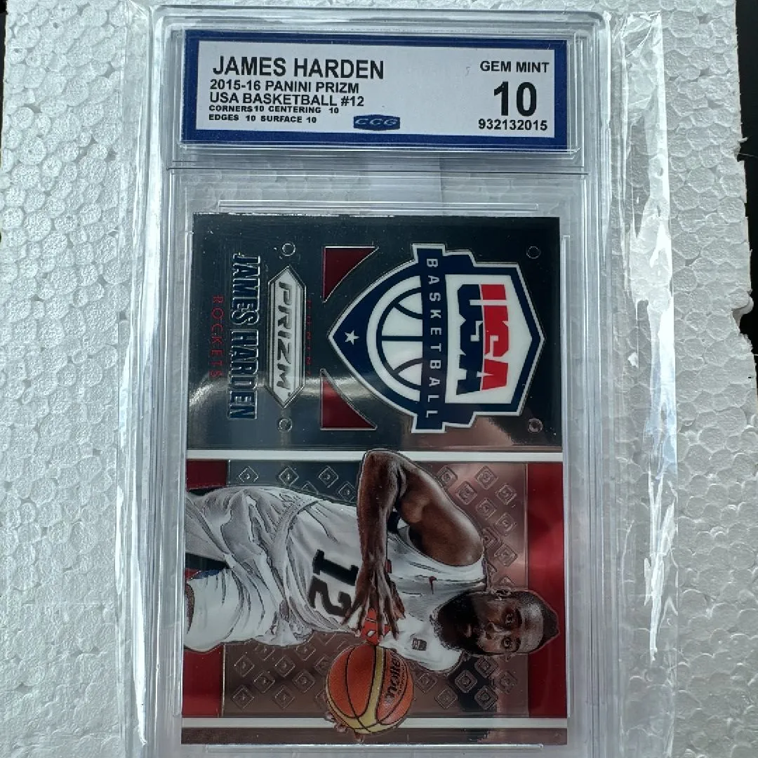 Product image for JAMES HARDEN 2015-16 PANINI PRIZM USA BASKETBALL #12 GEM 10