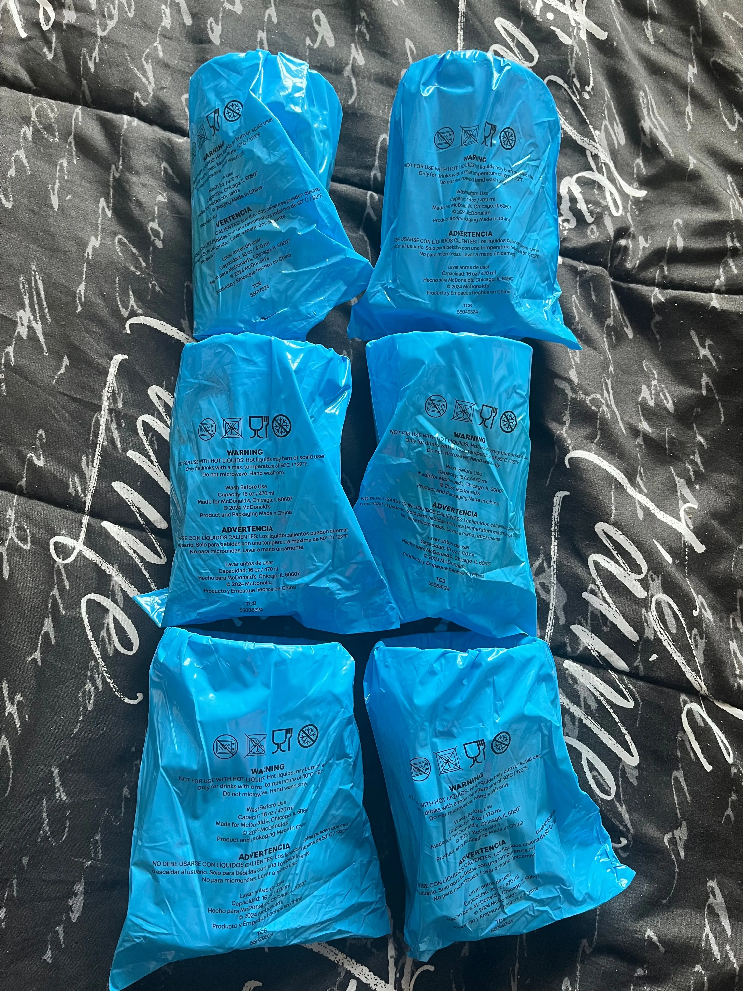 Product image for FULL BRAND NEW COMPLETE SET (6) Of the 2024 McDonald’s Collectors Cups