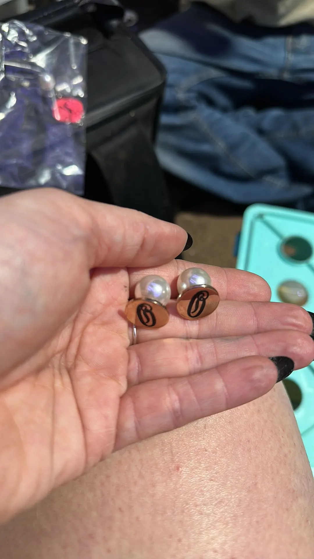 Product image for Pearl Back Earrings