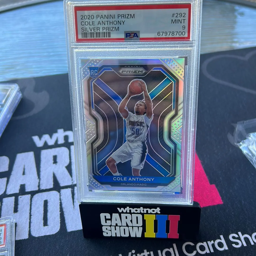 Product image for 2020 Panini Prizm Cole Anthony 292 Silver Prizm PSA MINT 9