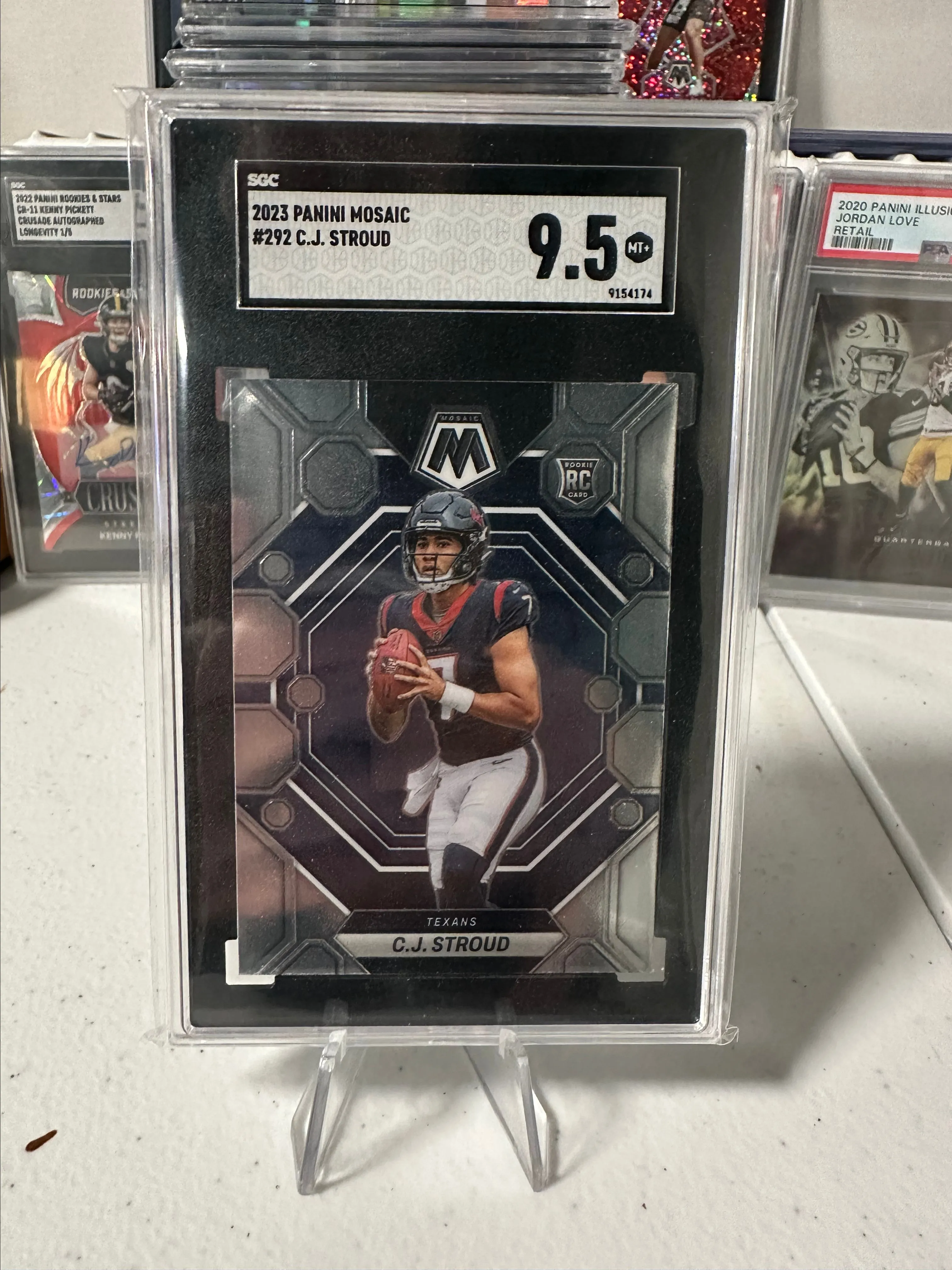Product image for CJ Stroud SGC 9.5 Mosaic Rookie