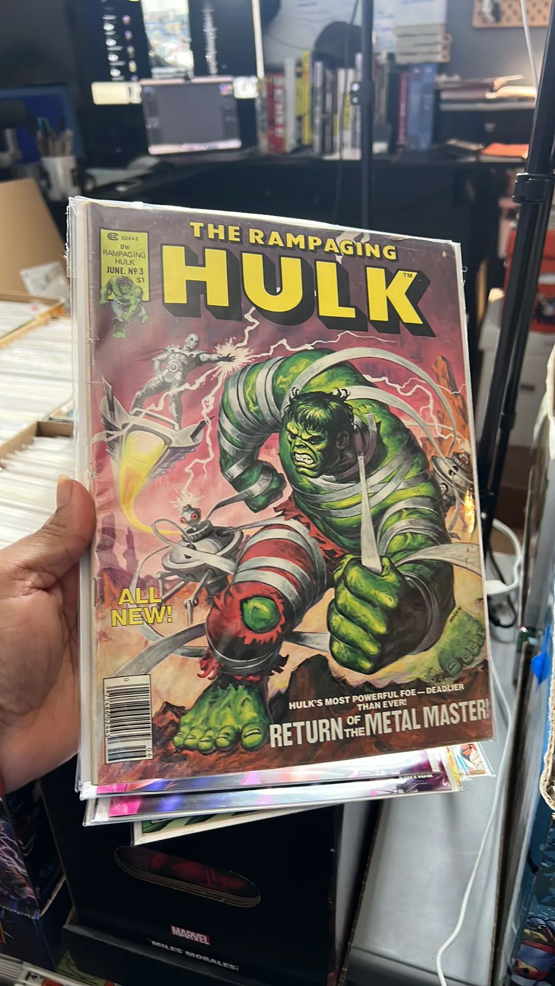 Product image for The rampaging hulk #3  rolled spine