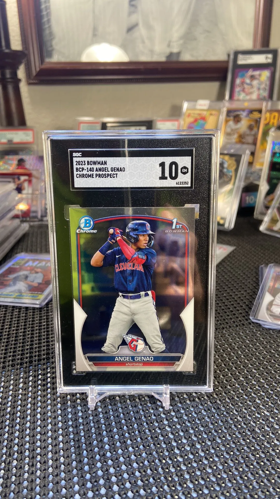 Product image for 2023 Bowman Angel Genao SGC Chrome Prospect 10
