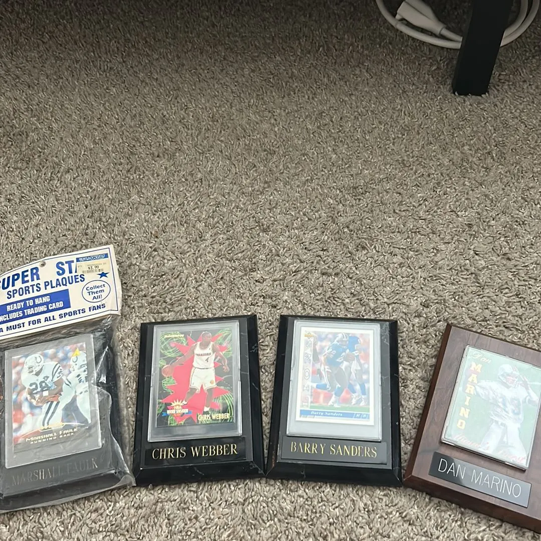 Product image for Sports Plaque lot of 4
