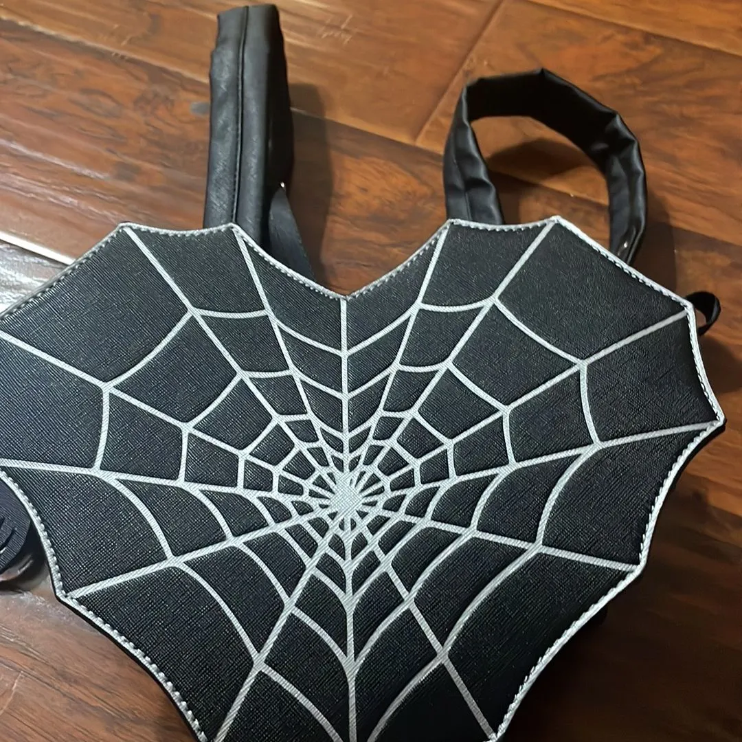 Product image for Halloween spider web back pack/ purse
