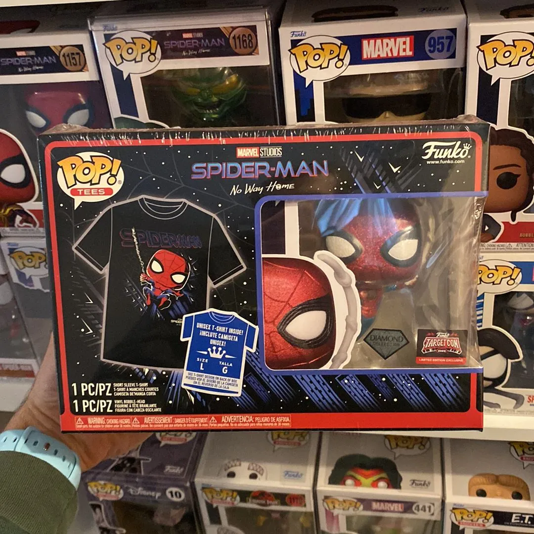 Product image for Diamond Spider-Man Pop & T-Shirt Pack