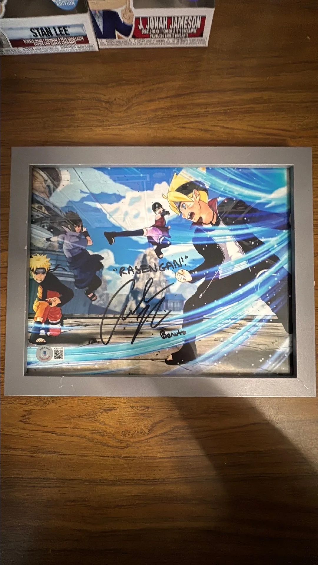 Product image for (Autographed) Boruto Autograph rasengan Amanda Miller w/ Beckett CoA