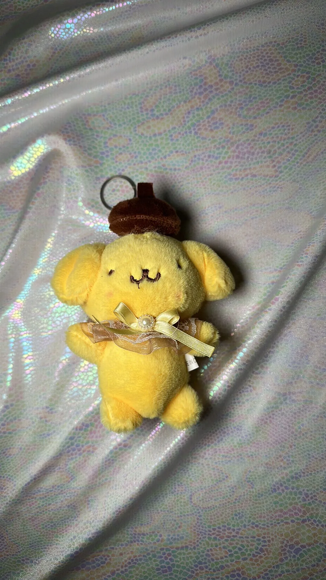 Product image for PomPompurin plush key ring