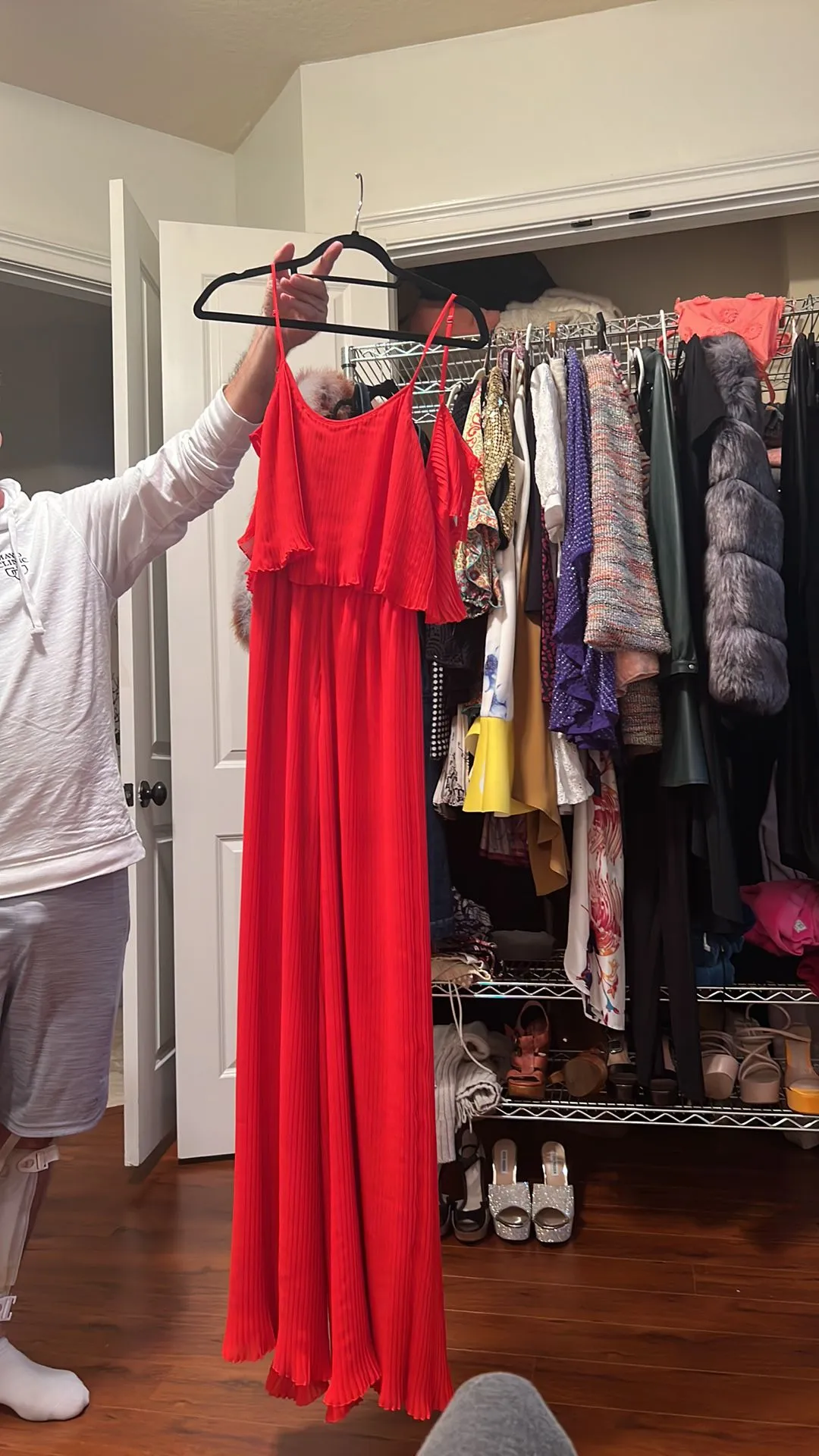Product image for Red romper pant
