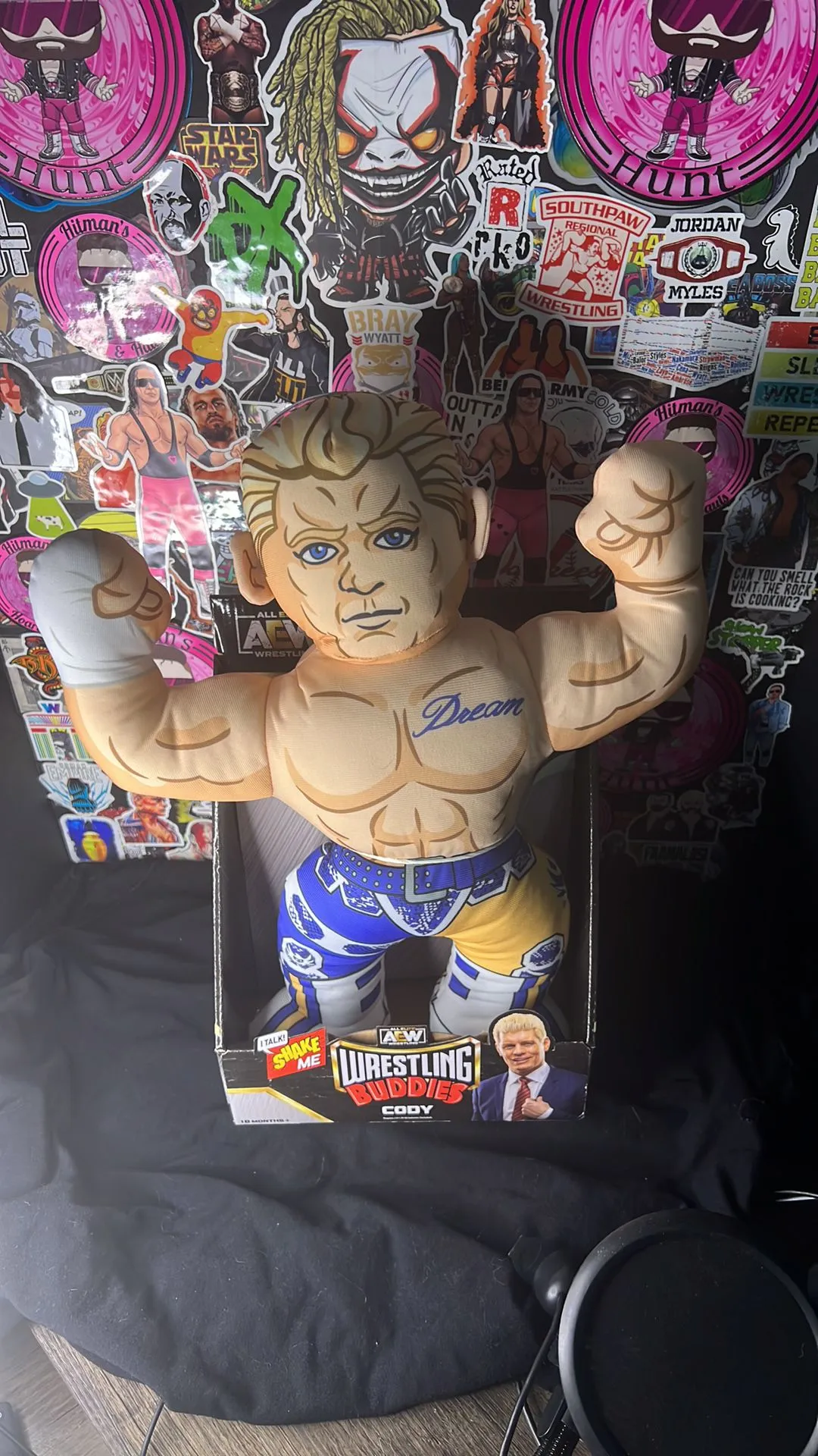 Product image for AEW Wrestling Buddies - Cody Rhodes - The Official LJN Wrestling Buddy Plush NEW