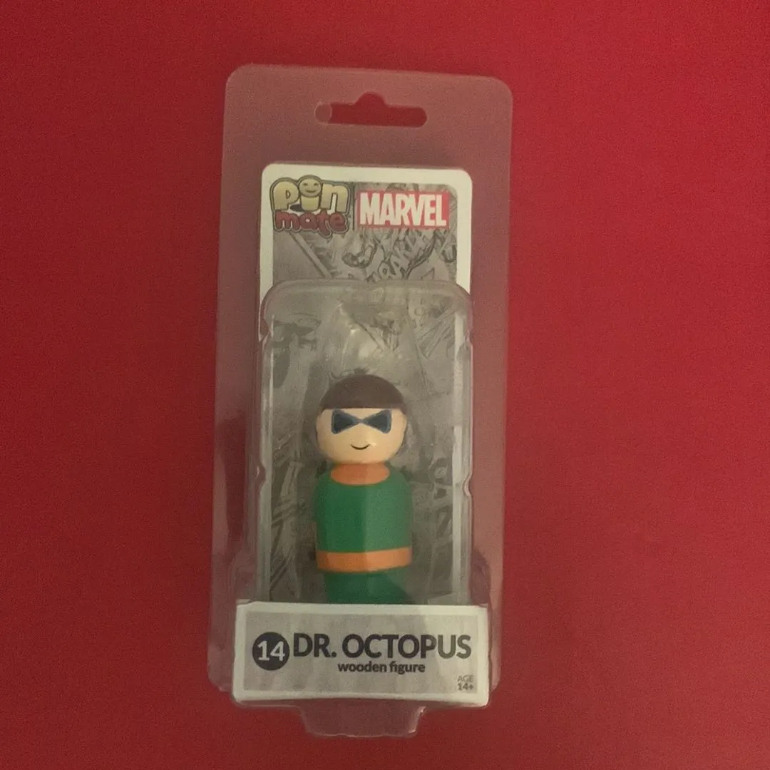 Product image for 2017 Marvel Pin Mate Dr. Octopus From Spider-Man 2" Wooden Figure