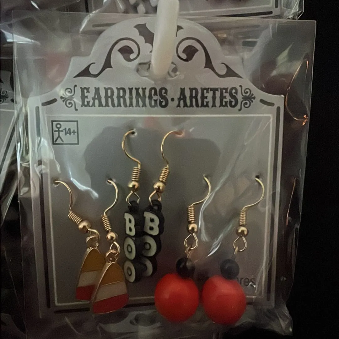 Product image for Boo and candy corn earrings