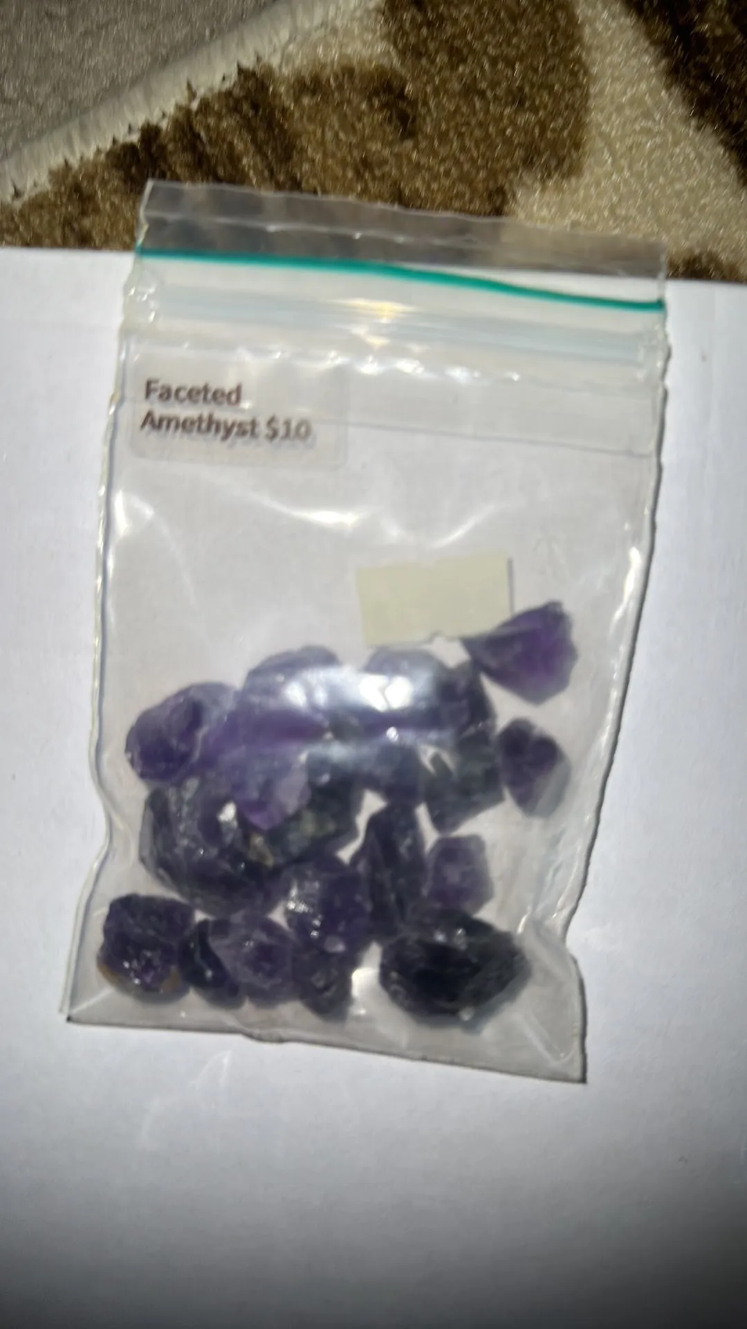 Product image for Faceted amethyst pieces #3