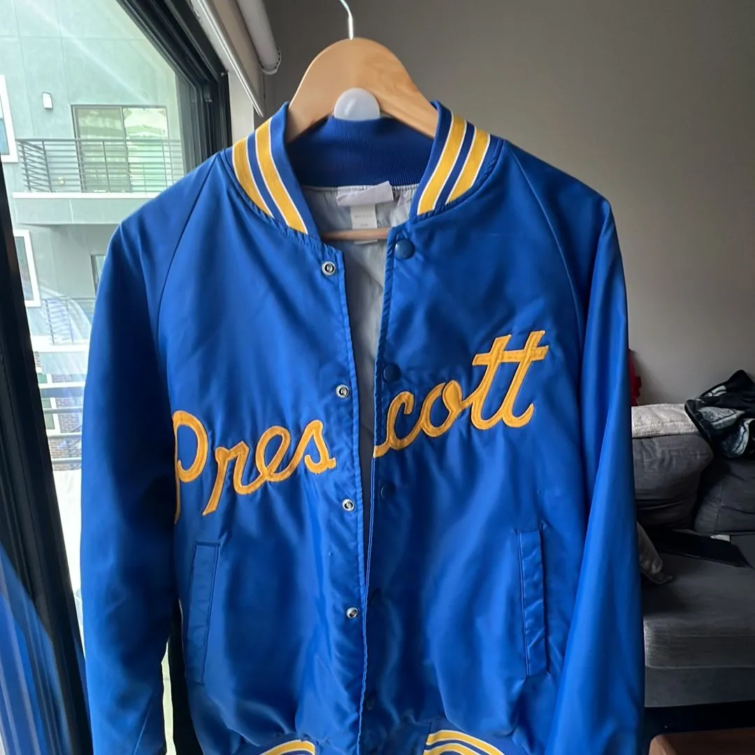 Product image for 80's Prescott satin bomber UCLA colorway