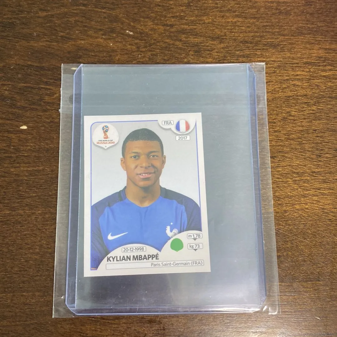 Product image for 2018 Kylian Mbappe World Cup Russia Pink Back Rookie Sticker