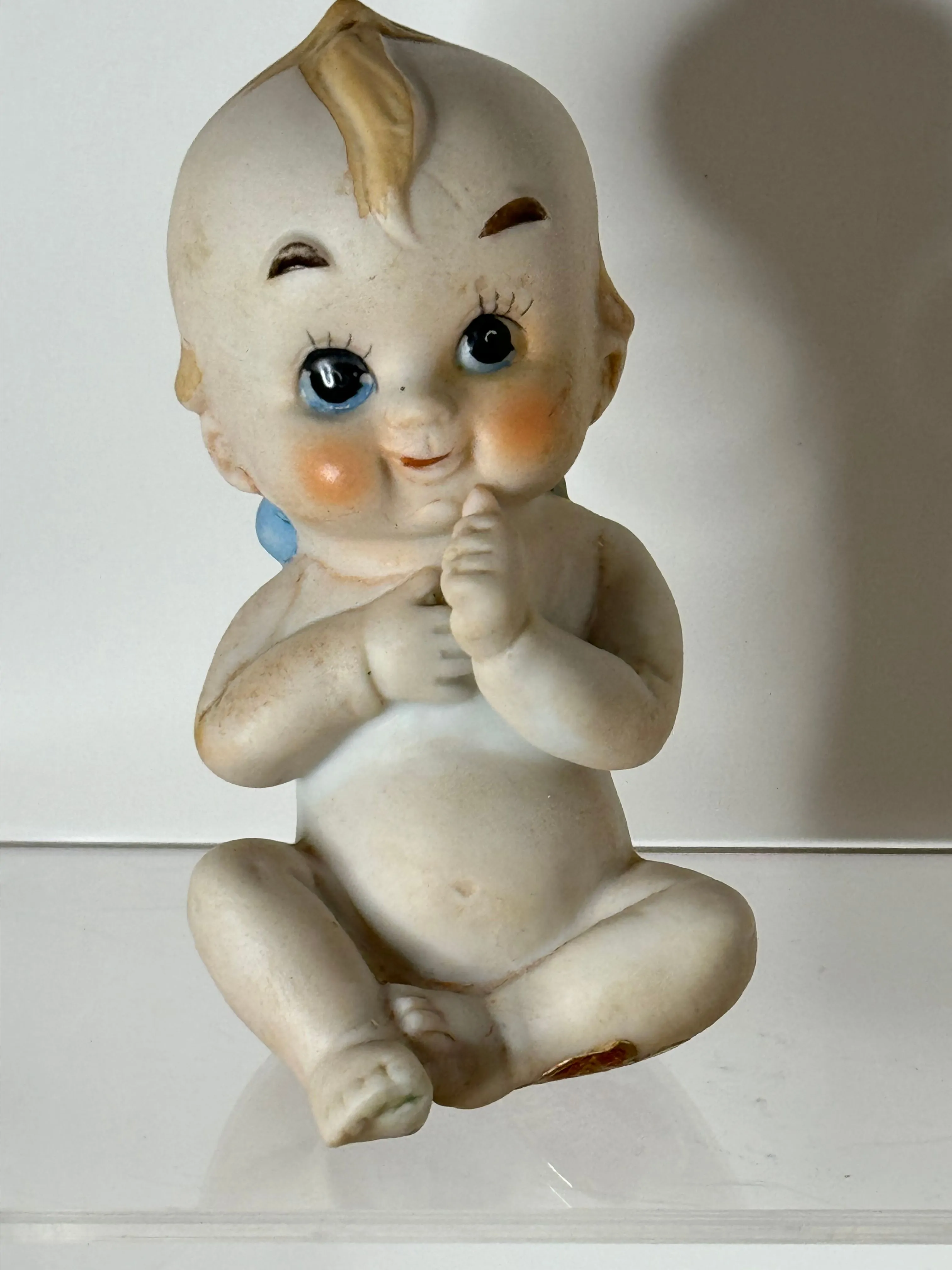Product image for VINTAGE PORCELAIN KEWPIE DOLL FIGURINE SITTING BABY