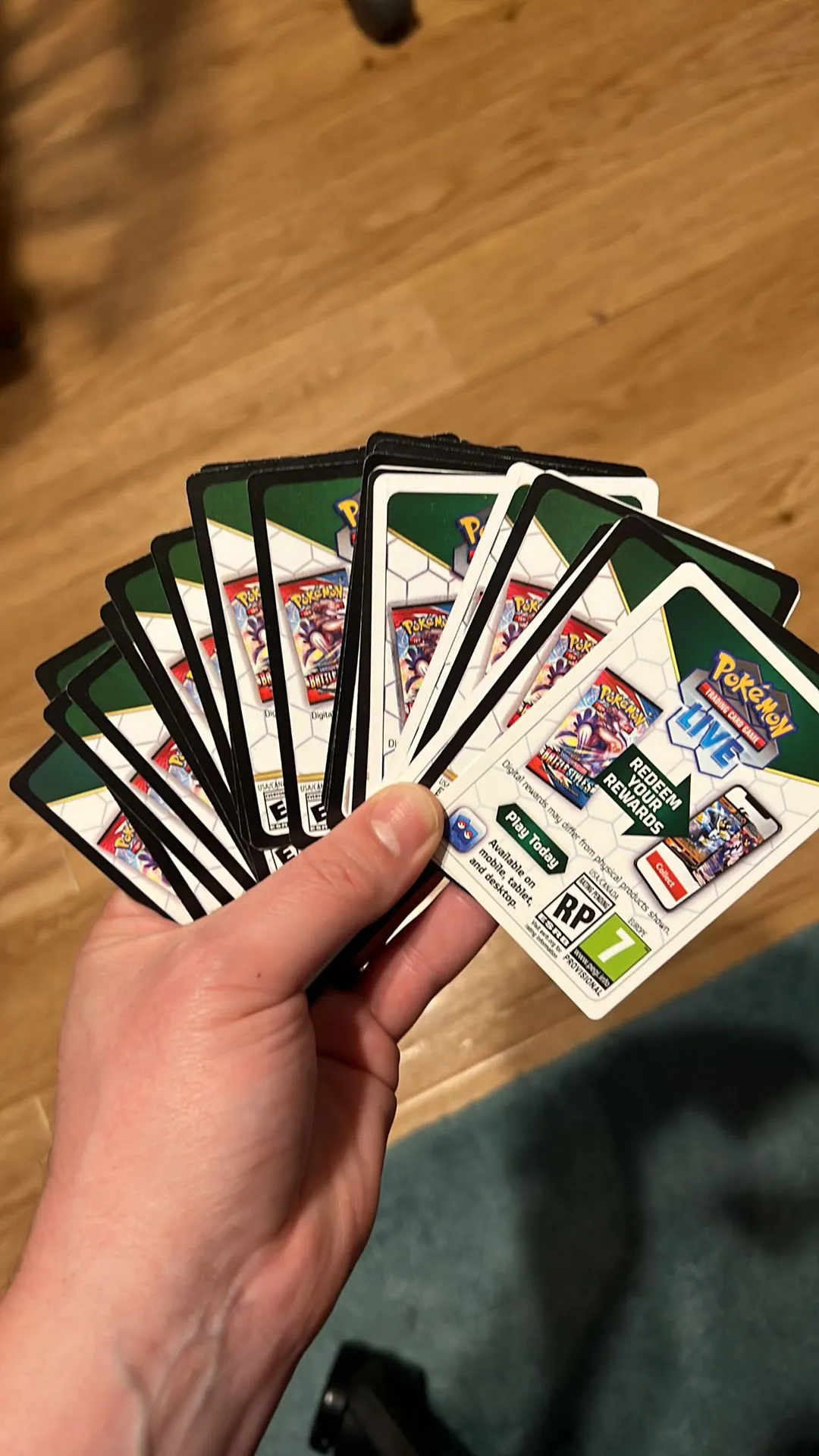 Product image for 100 Code Card Lot