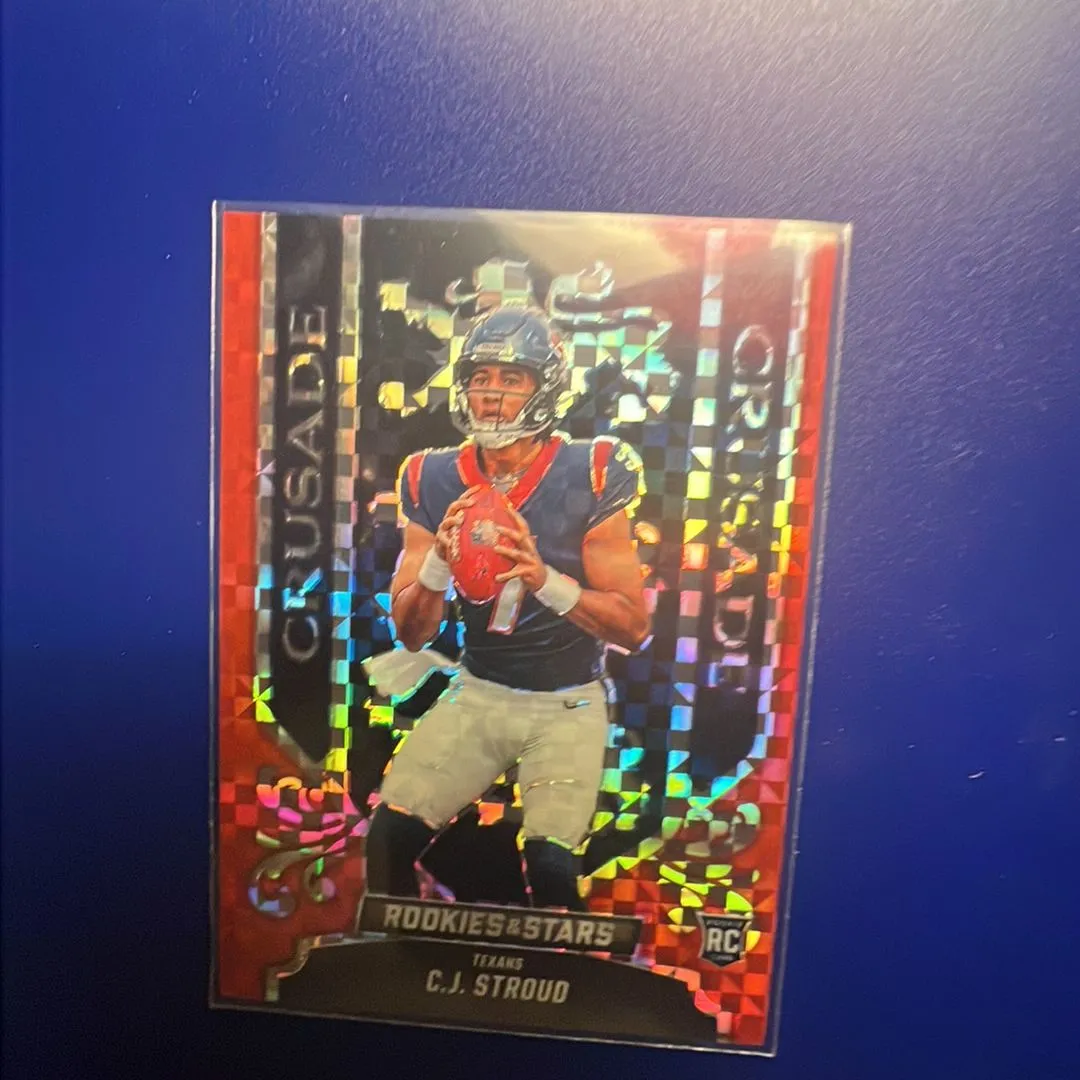 Product image for CJ STROUD 2023 panini CRUSADE CRACKED ICE RARE